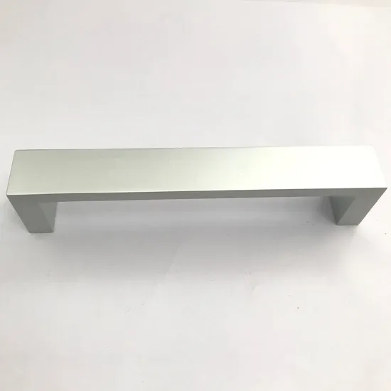 Furniture Fitting Modern Sample Aluminum Rose Gold Kitchen Cabinet Square Handle