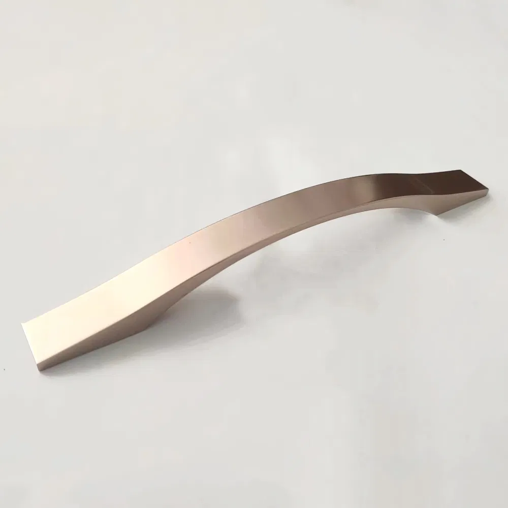 Brass Color Rose Gold Square Pull Hardware Furniture Cabinet Door Pull Handles