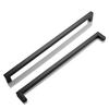 Stainless Steel Cabinet Drawer Door Handle Black Square Tube Furniture Pull Handles