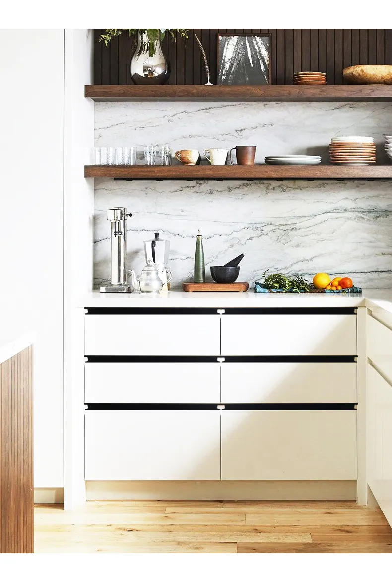 Aluminum G Profile Handle Invisible Kitchen Cupboard Cabinet Door Edge Pull Handles