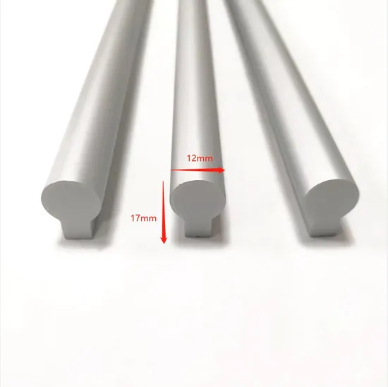 Bedroom Furniture Champagne Chrome Plated Drop Aluminum Furniture Cabinet Handle Pull