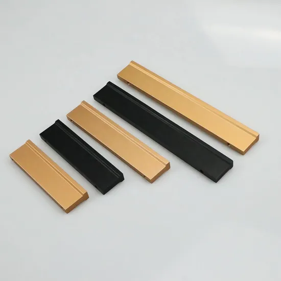 Aluminium Gold Matt Black Solid Furniture Wardrobe Handle Cabinet Pull Handles