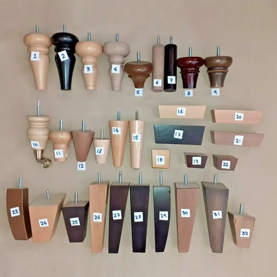 Materials Durable and Long-Lasting Wooden Chairs Fabric Sofa Wooden Legs