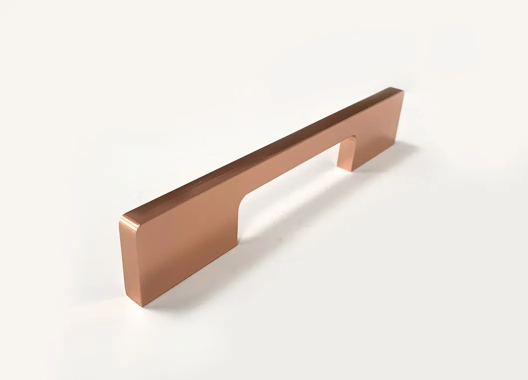 Furniture Hardware Cabinet Bathroom Handle Aluminum Rose Gold Kitchen Pull Handle