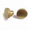 Brass Gold Knurled Cabinet Drawer Round Knobs