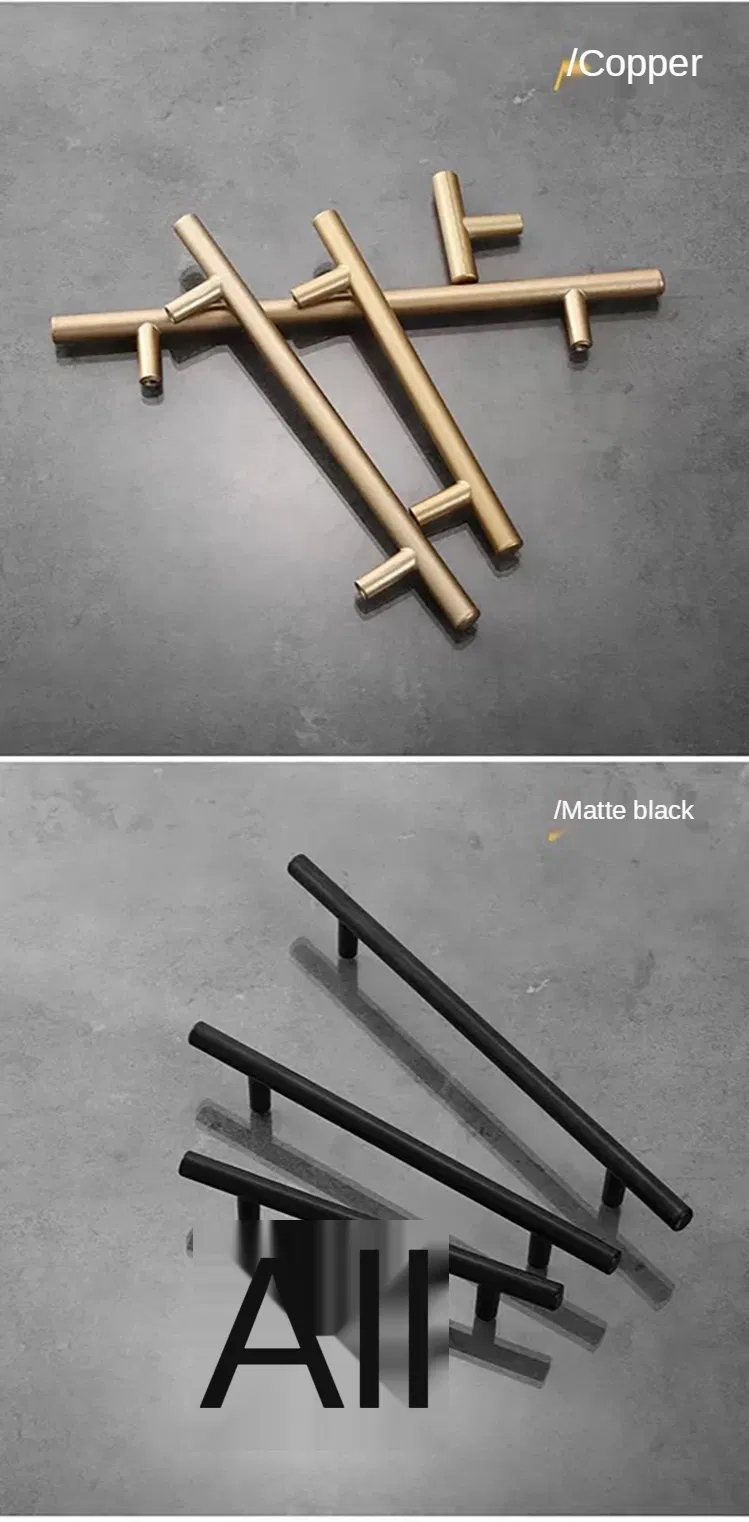 Factory Simple Style Aluminum Alloy Kitchen Furniture Cabinet Drawer Nightstand Handle