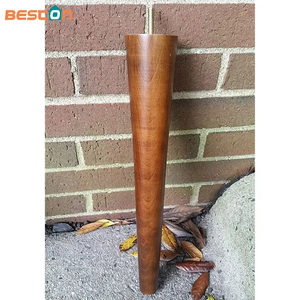 Solid Wood Stain 16 Inch Height Replacement Wooden Bar Chair Legs