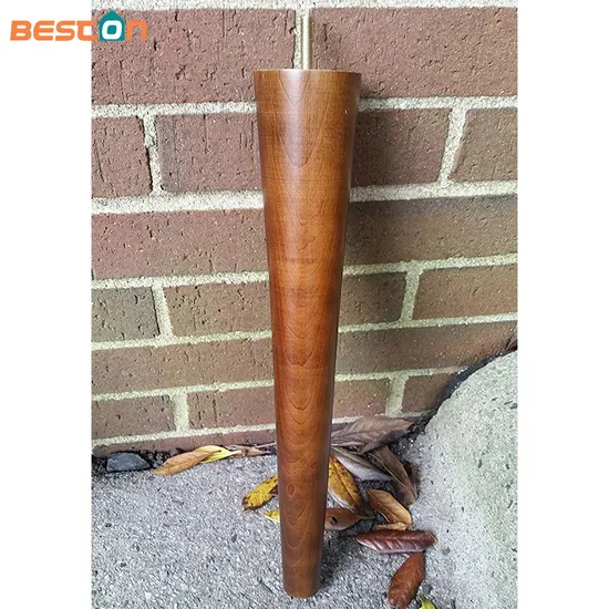 Solid Wood Stain 16 Inch Height Replacement Wooden Bar Chair Legs