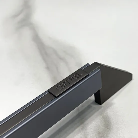 Furniture Handles Customizable Logo Modern Aluminum Gray Cabinet Handle