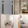 American Closet Elongated Handle Aluminum Cabinet Drawer Black Solid Cabinet Door Handle