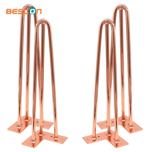 New Design Furniture Wholesale Coffee Table Height Metal Hairpin Legs