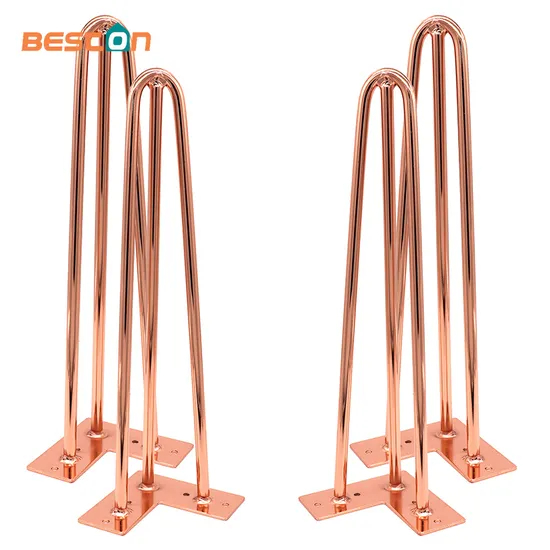 New Design Furniture Wholesale Coffee Table Height Metal Hairpin Legs