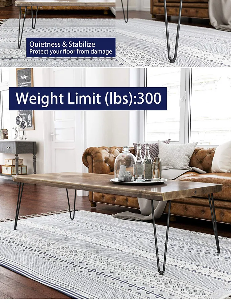 New Design Furniture Wholesale Metal Chrome Hairpin Table Legs
