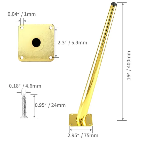 sofa screw in legs