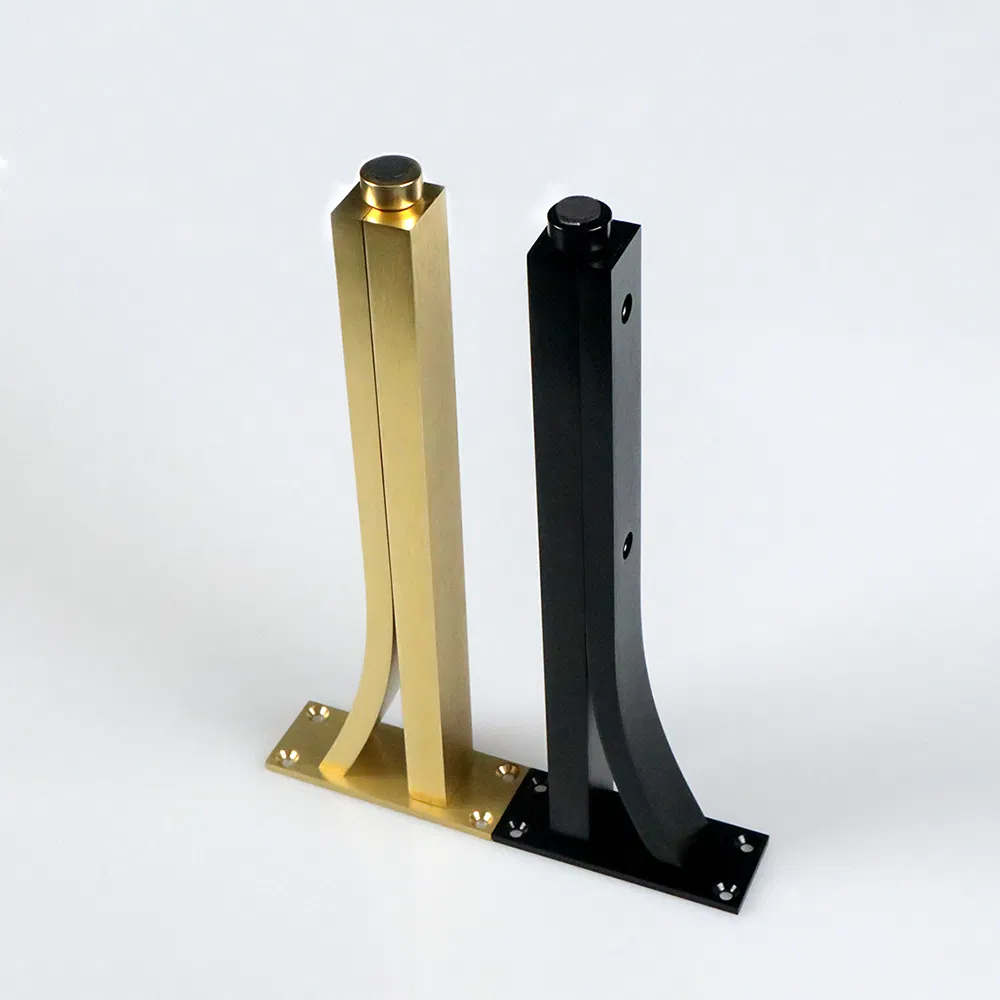 Aluminium Solid Cabinet Furniture Brass Gold and Black Support Leg Feet