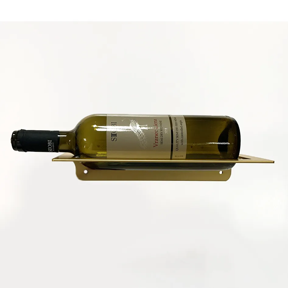 Wine Holder Aluminum Wall Wine Bottle Holder Wine Glass Rack
