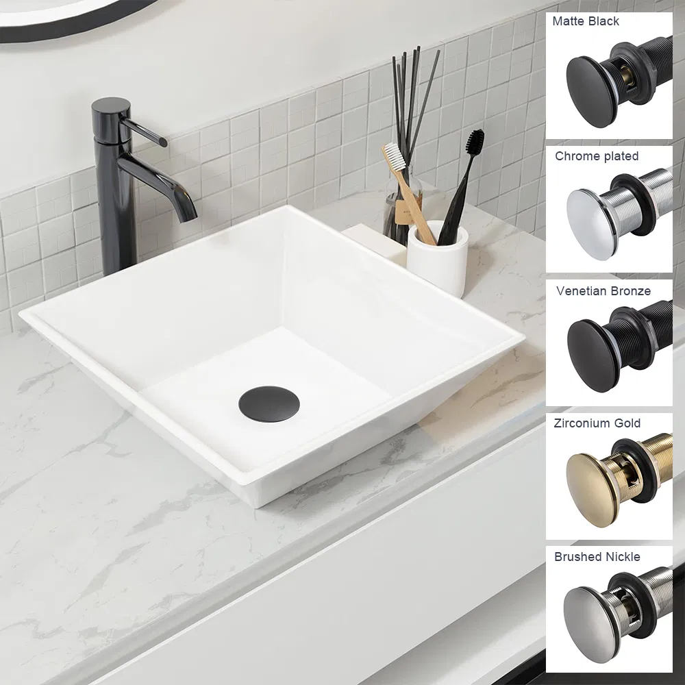 Pop up Waste Drain with Overflow Chrome