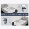 Pop up Waste Drain with Overflow Chrome
