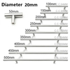 12mm Diameter Stainless Steel T Bar Furniture and Kitchen Cabinet Cupboard Handle