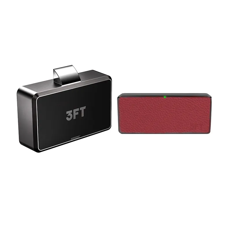 Smart Leather Fingerprint Cabinet Drawer Lock with USB Charging Black Electronic Locks