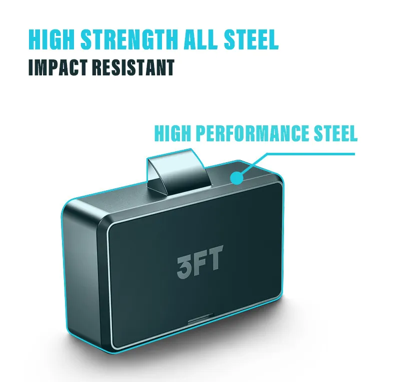 Smart Leather Fingerprint Cabinet Drawer Lock with USB Charging Black Electronic Locks