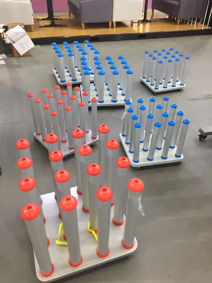 Industrial Mobile Vinyl Roll Storage Rack, Roll Media Display Rack