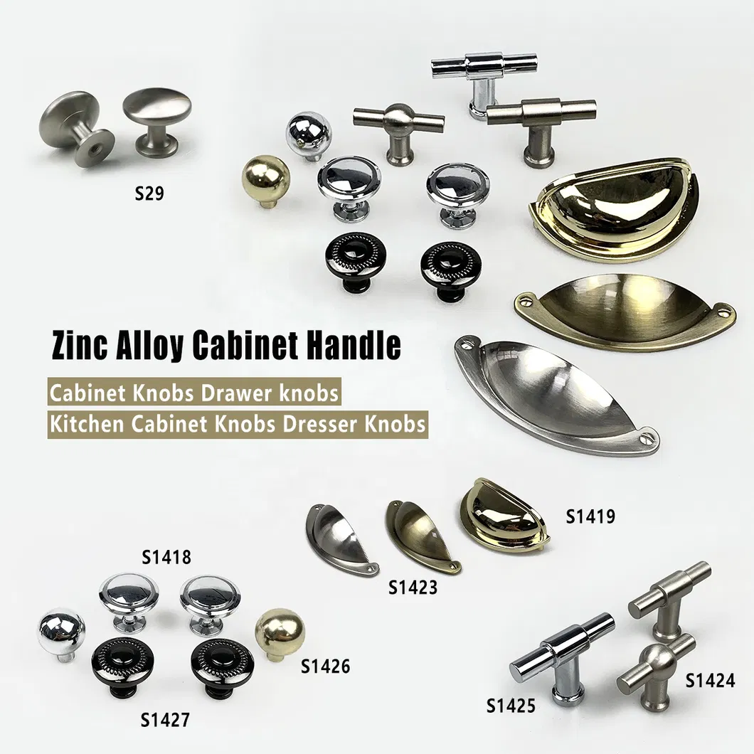 Furniture Hardware Zinc Alloy Chrome Kitchen Refrigerator Handles Cabinet Pull Handle
