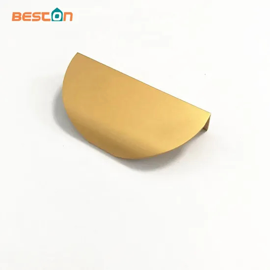 Furniture Kitchen Pull Brushed Gold Color Drawer Cabinet Profile Handle Pull