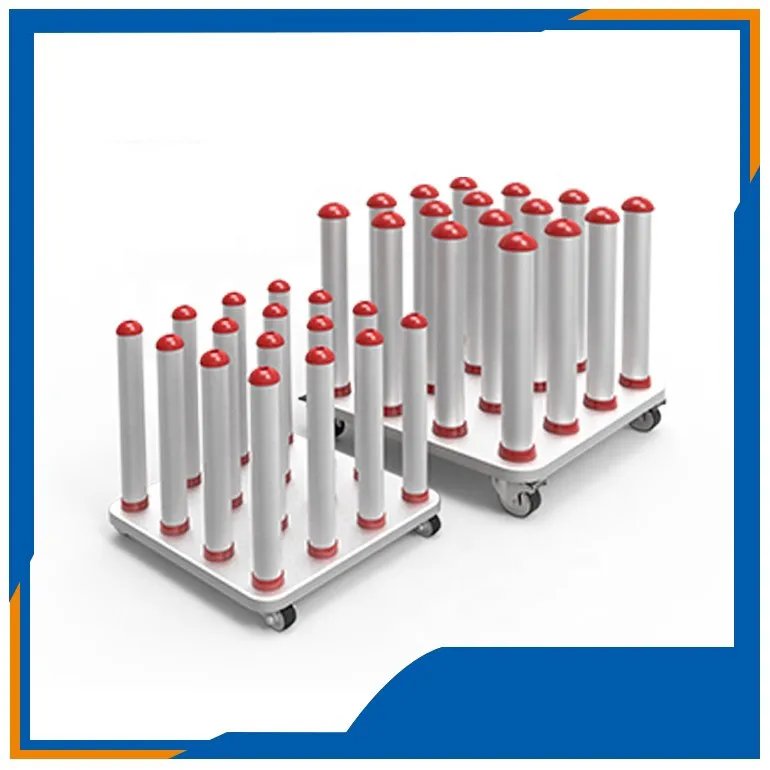 Industrial Mobile Vinyl Roll Storage Rack, Roll Media Display Rack