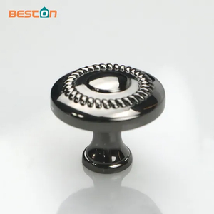 Cabinet Knob Zinc Alloy Black Nickel Dresser Drawer Knobs and Pull
