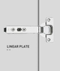 Concealed Liner Plate Cabinet Hydraulic Clip on Soft Close 3D Hinge