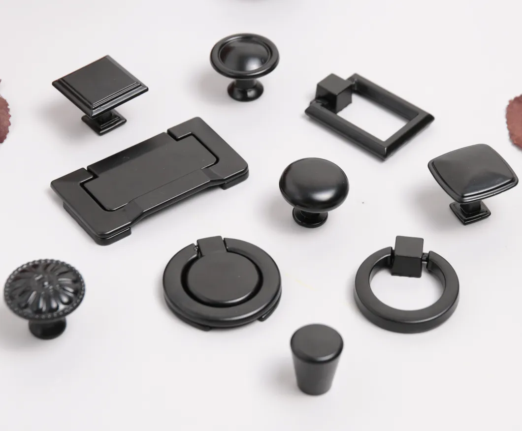 Zinc Alloy Handles Kitchen Furniture Cabinet Round Single Hole Handles Knob