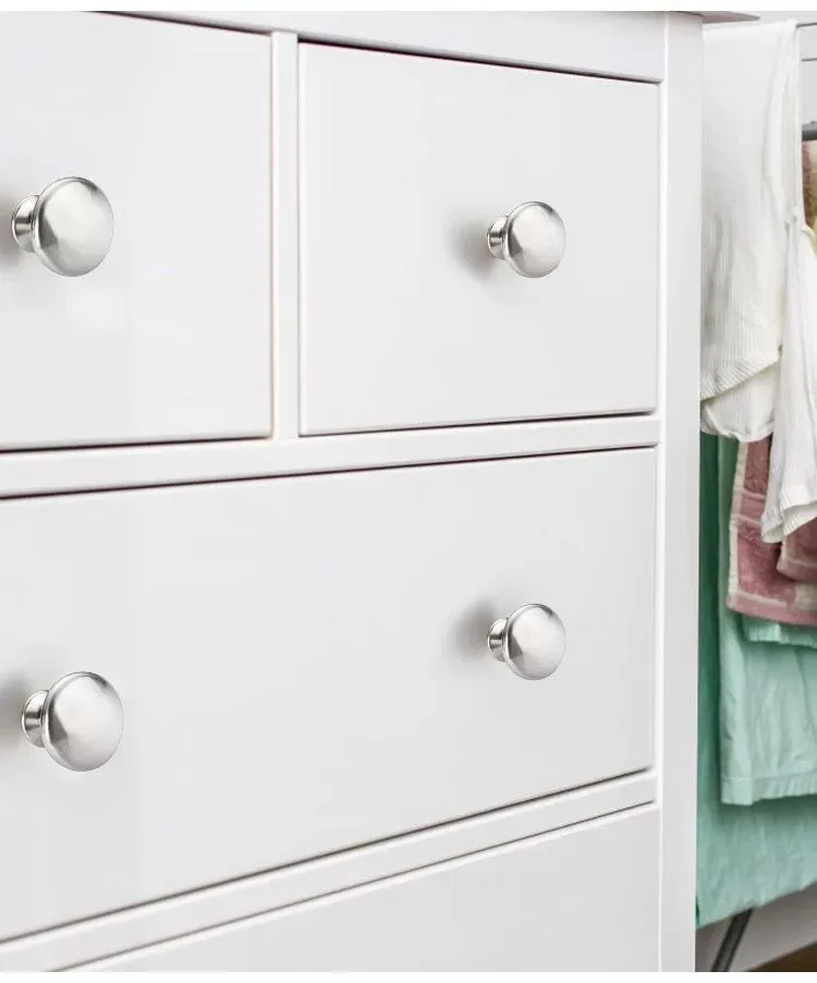 Zinc Alloy Handles Kitchen Furniture Cabinet Round Single Hole Handles Knob