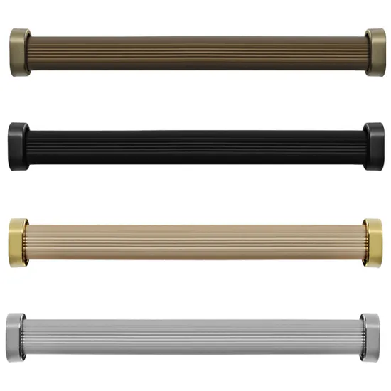 Aluminium Alloy Wardrobe Rod Clothes Hanging Oval Closet Rod