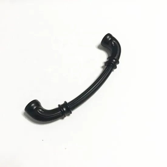 American Style Black Zinc Alloy Wardrobe Drawer Handle Pull Kitchen Cabinet Handle