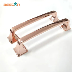 Zinc Alloy Rose Gold Cabinet Handles Kitchen Handles Furniture Drawer Pull Knobs