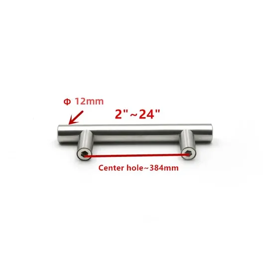 12mm Diameter Stainless Steel T Bar Furniture and Kitchen Cabinet Cupboard Handle