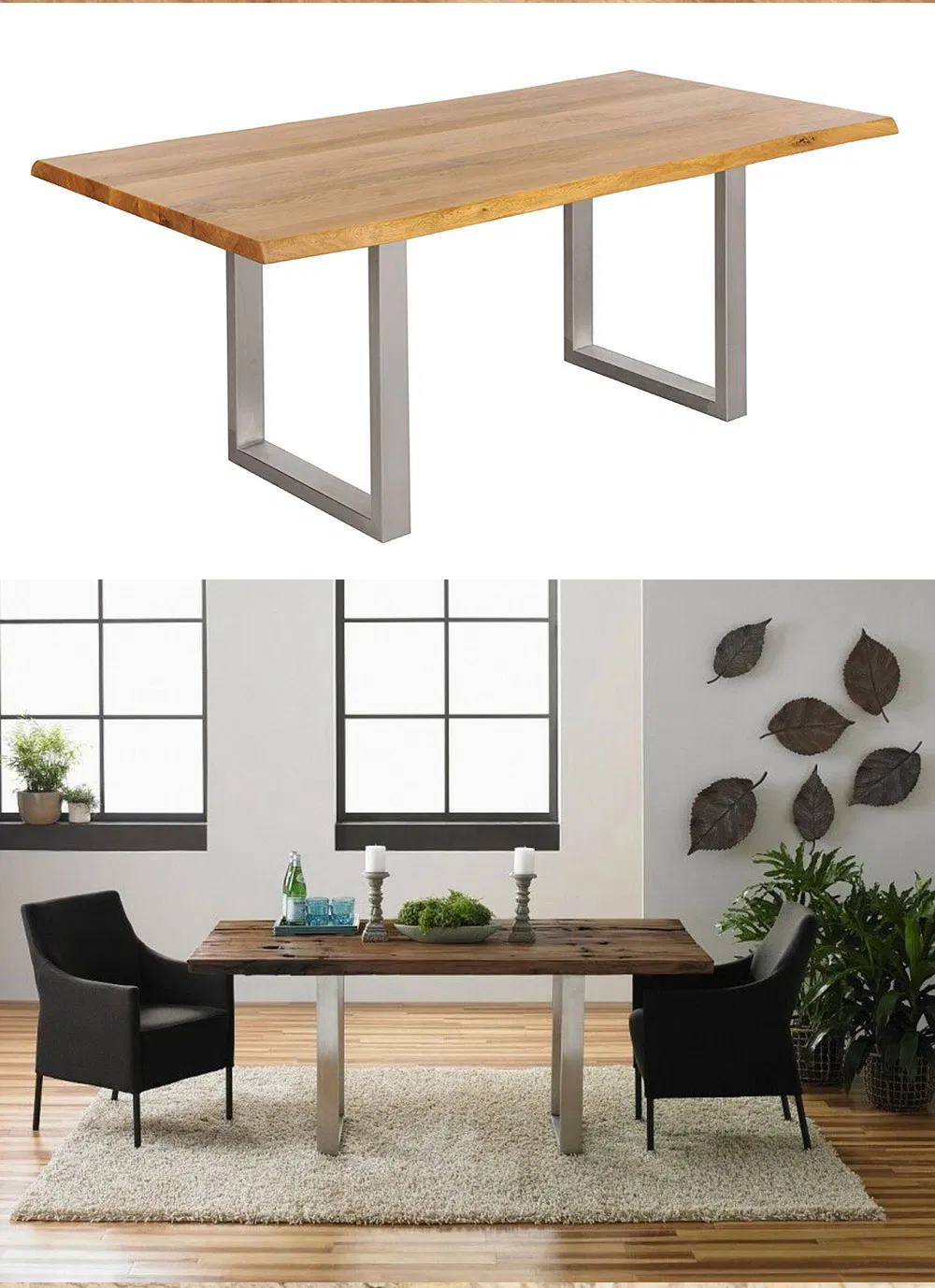 Modern Industrial Dining Restaurant Desk Table Frame