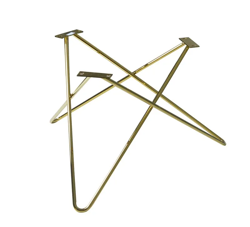Hot Selling High Quality V Shape Decorative Metal Dining Table Legs