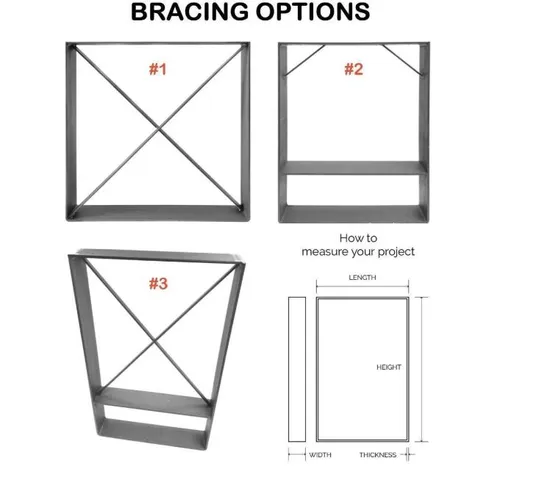 Industrial Country Style Metal Dining Legs Bench Table Legs