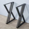 Industrial Style Durable Metal Table Legs Frame X-Shape Base for Furniture Legs