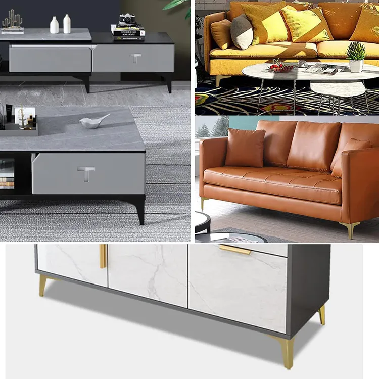 Metal Luxury Furniture Chromed Sofa Legs