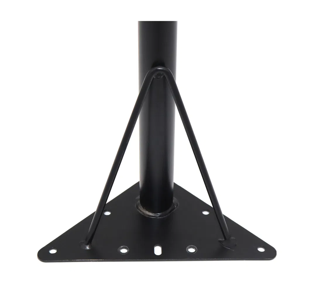 Black Hot Sale Metal Modern Dining Chrome Furniture Telescopic Table Leg