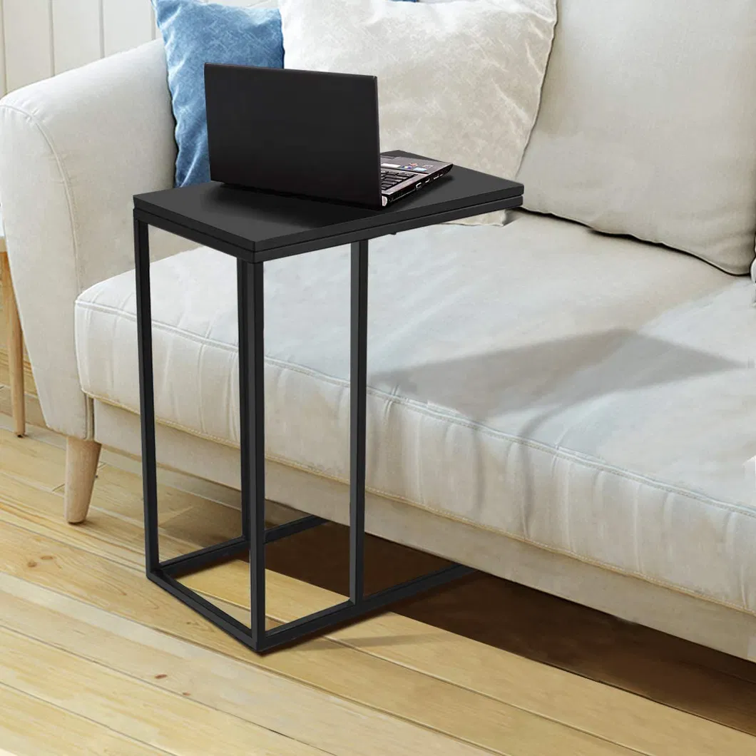 Modern Mobile Snack Nightstand L Sofa Table Frame