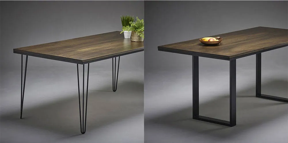 Furniture Office Dining Desk Square Metal Modern Luxury Table Legs