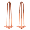 Luxury Coffee Metal Furniture Hairpin Rose Gold Table Legs