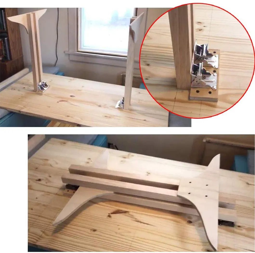 Foldable Support Bracket Self Locking Hinge Table Legs