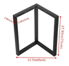 Black Powder Coating Wrought Modern Frame Customized Shaped Metal Table Leg