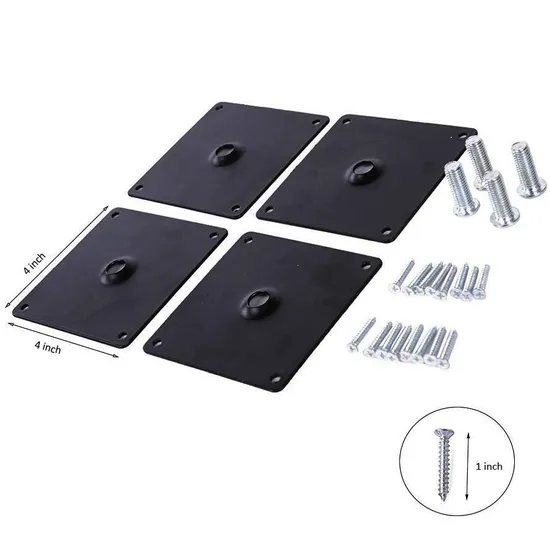 28 Inch Tall Height Adjustable Metal Table Legs