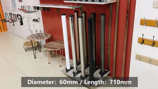 Furniture Counter Metal Cast Iron Round Tube Table Legs